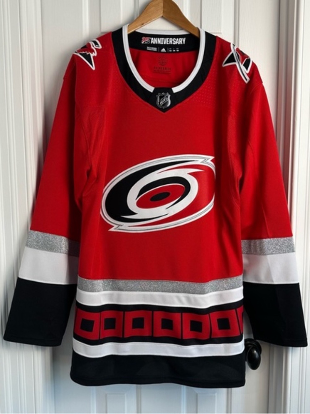 Authentic Adidas 25th Anniversary Carolina Hurricanes Jersey NWOT
